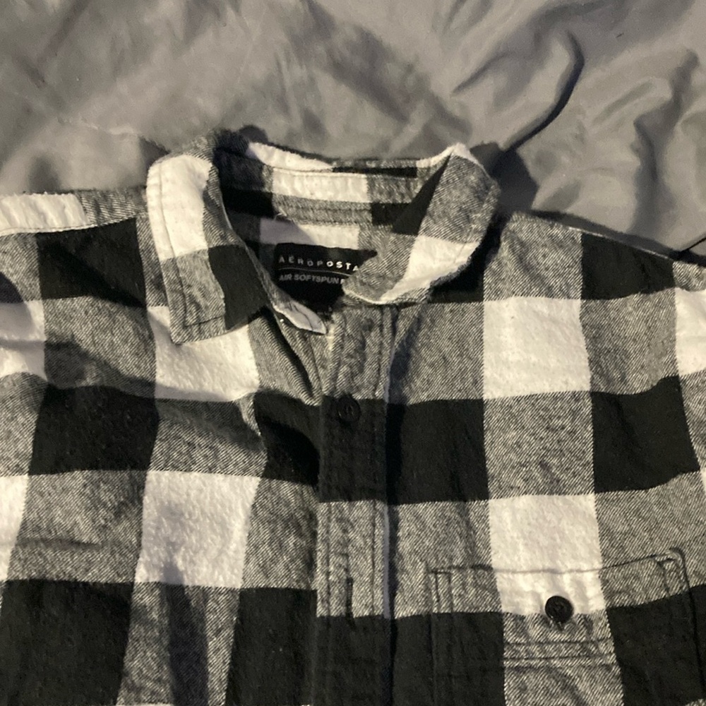 Aeropostale collared plaid shirt